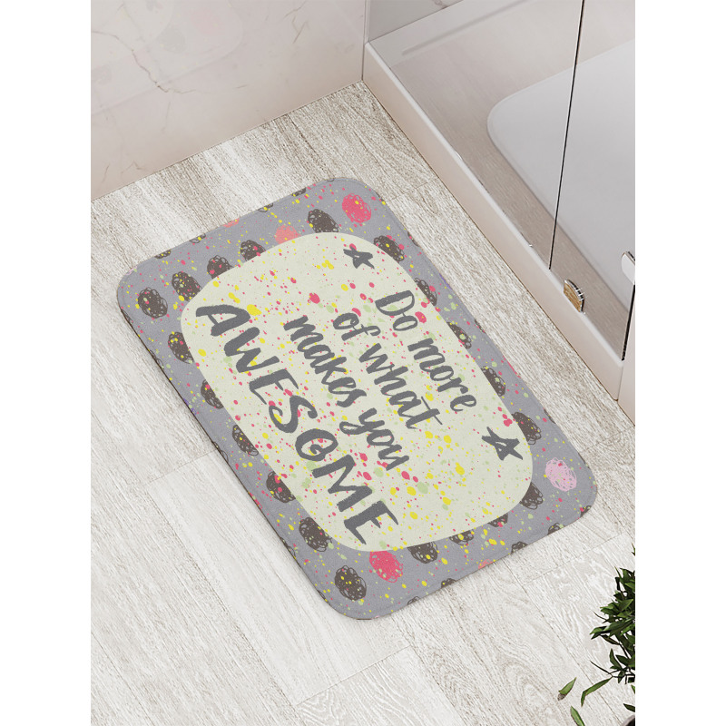 Hand Lettering Sign Bath Mat