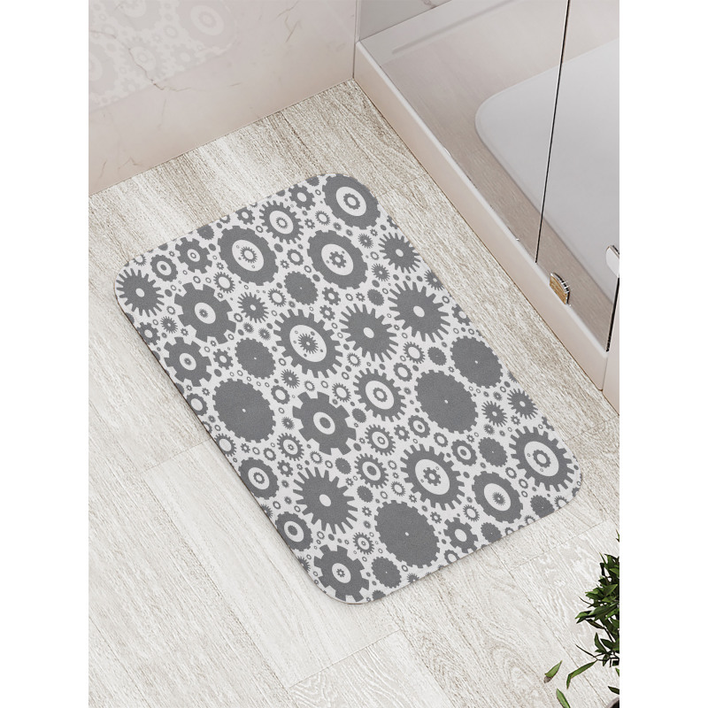 Gear Cog Engine Wheel Bath Mat