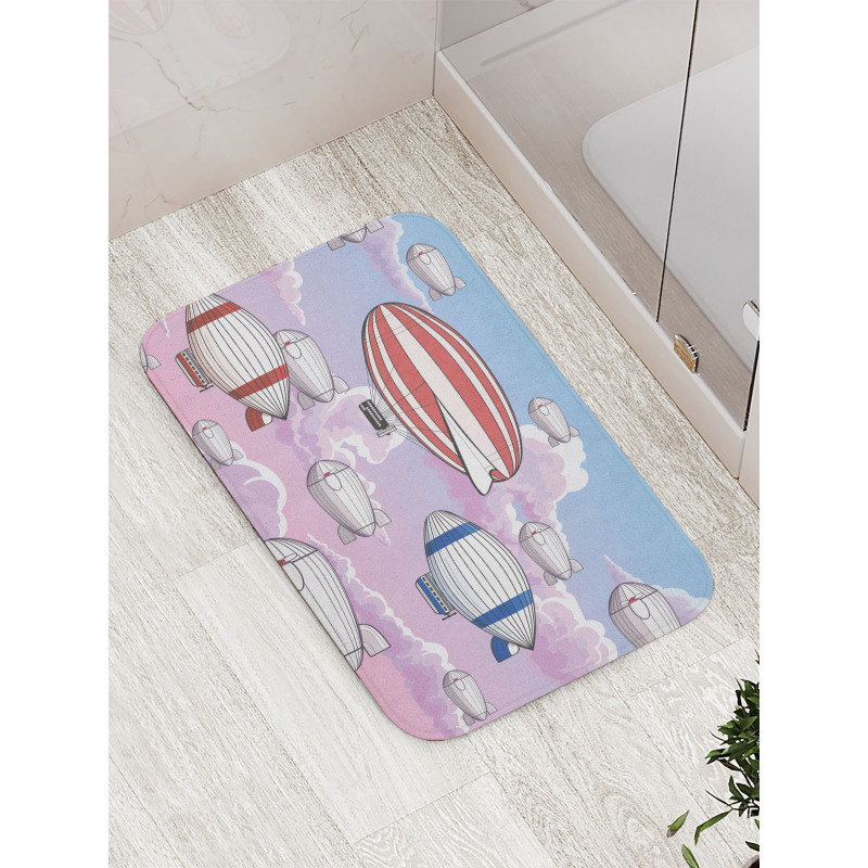 Zeppelins in the Sky Bath Mat