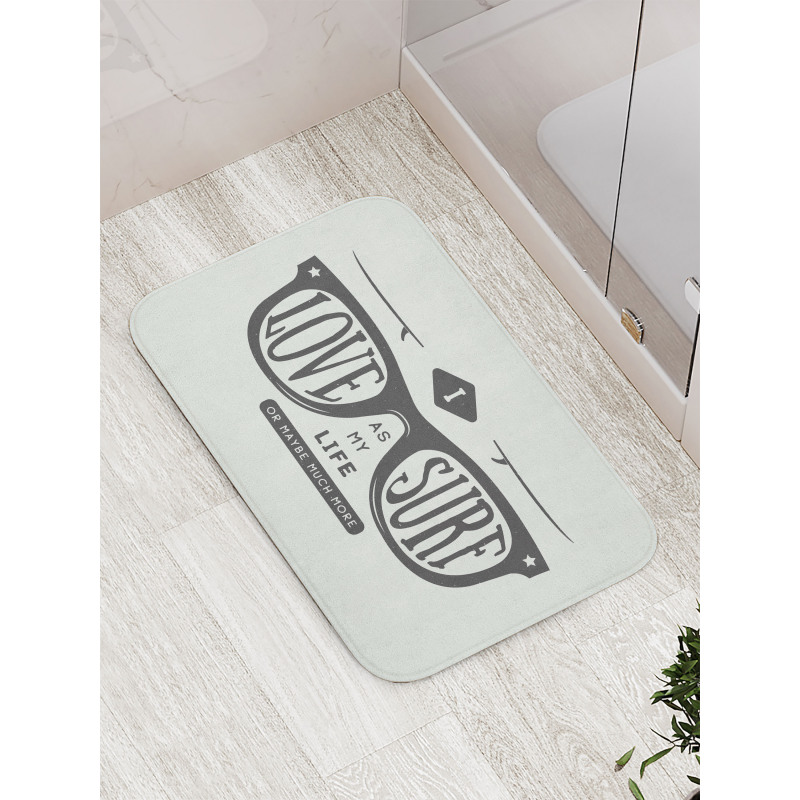 I Love Surf as My Life Bath Mat