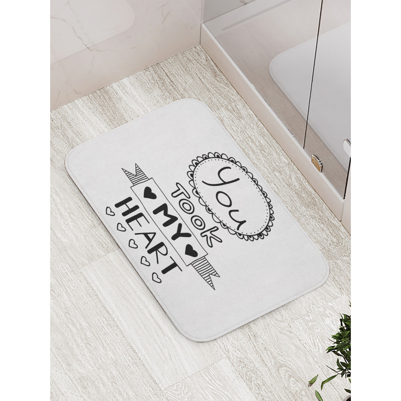 You Took My Heart Saying Bath Mat