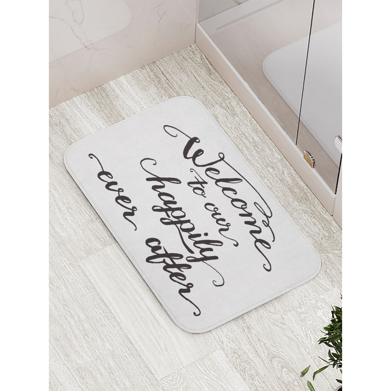 Marry Happily Ever After Bath Mat