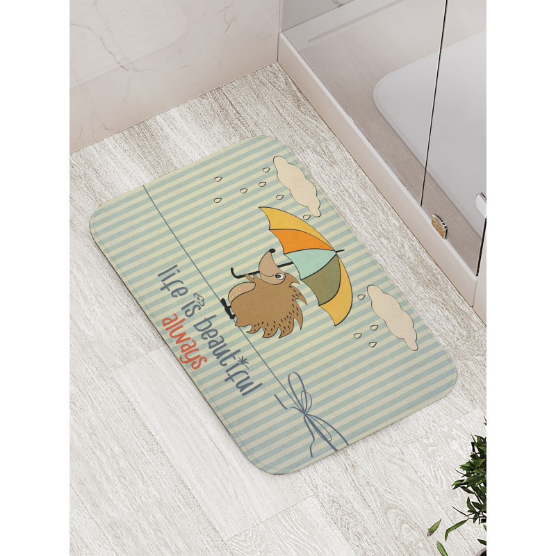 Tightrope Walker Hedgehog Bath Mat