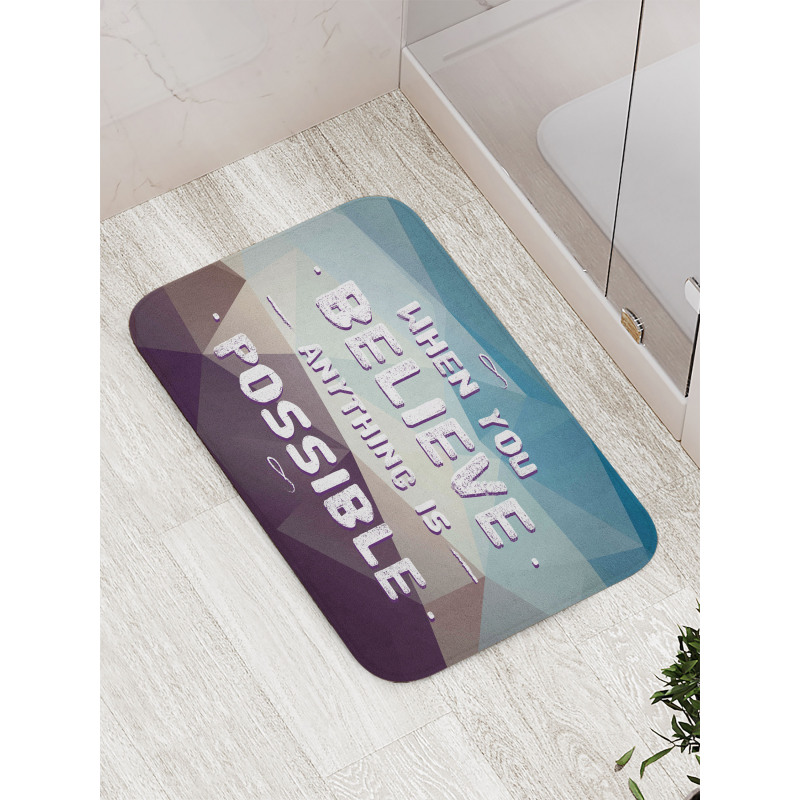 Anything Is Possible Bath Mat