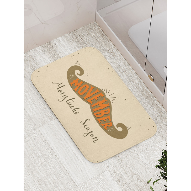 No Shave November Season Bath Mat