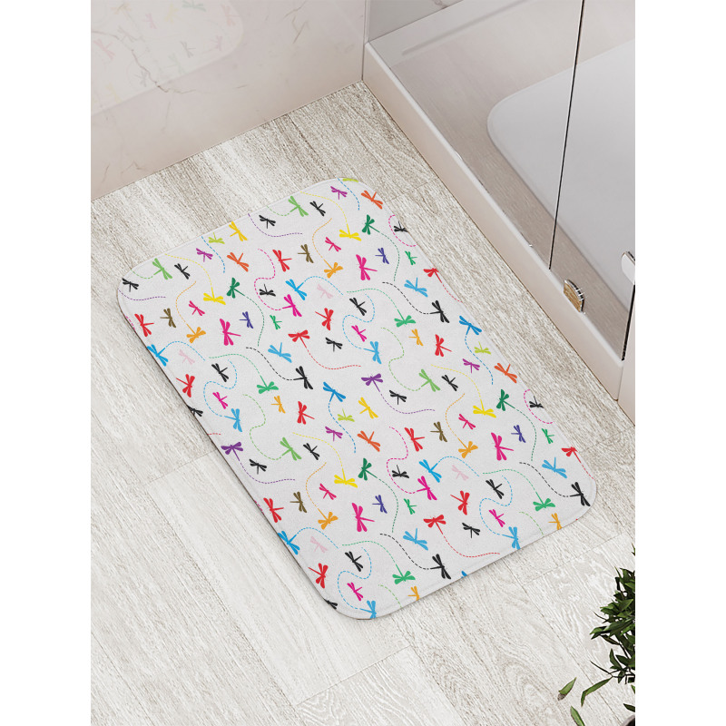 Spring Wildlife Motif Bath Mat