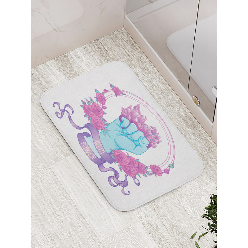 Fist Female Power Bath Mat