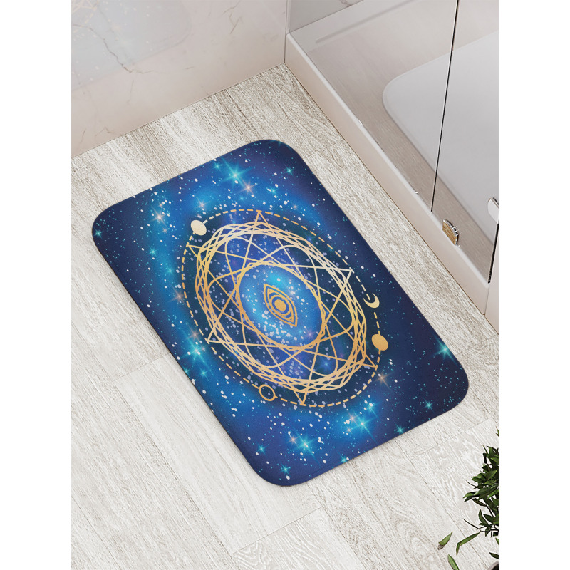 Geometric Emblem Bath Mat