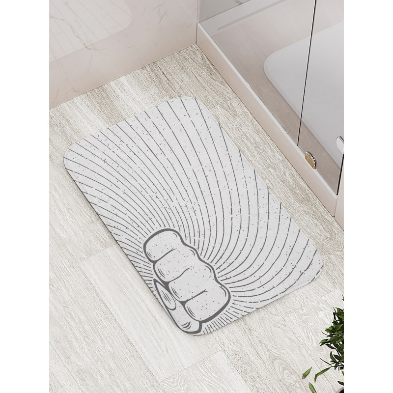 Female Punch Grunge Bath Mat