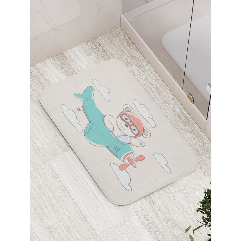 Child Bear in the Sky Bath Mat