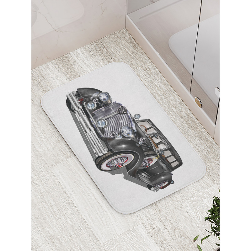 Realistic Classic Car Bath Mat