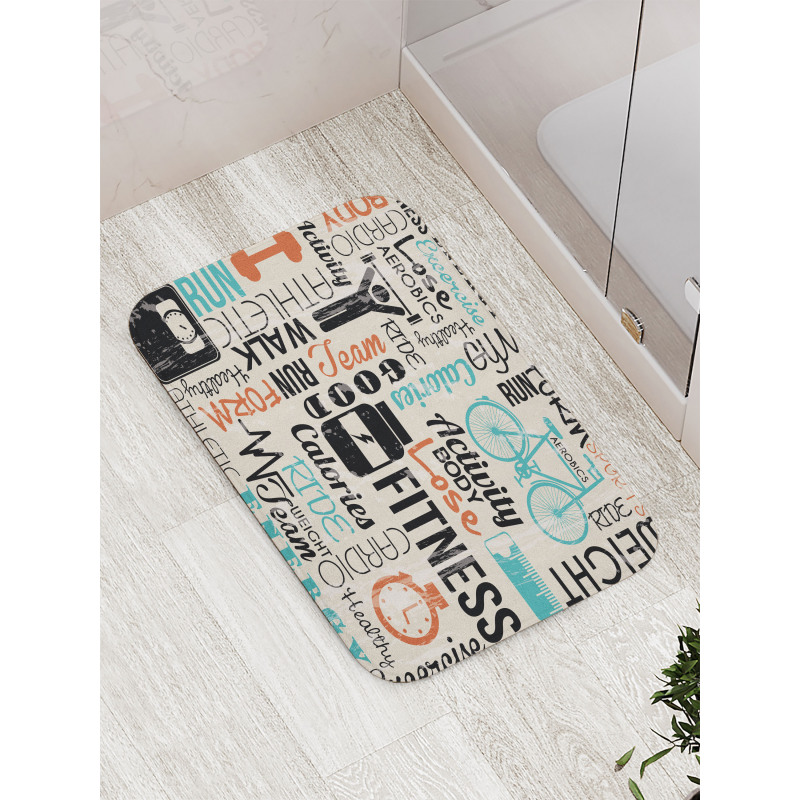 Healthy Life and Sports Bath Mat