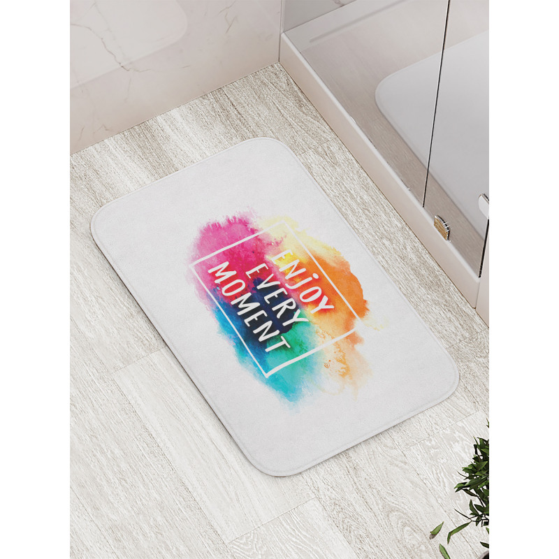 Colorful Dust Clouds Bath Mat