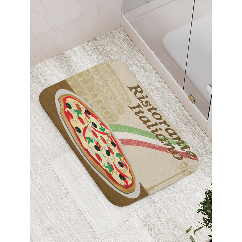 Italian Food Colloseum Bath Mat