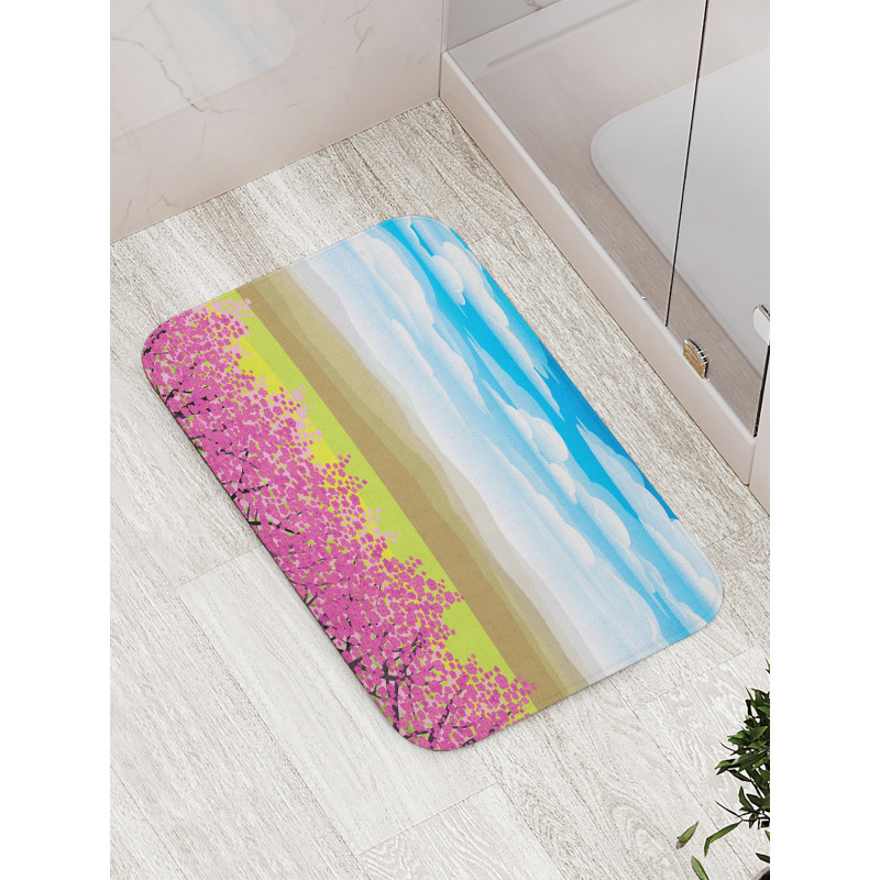 Branches with Mountain Bath Mat