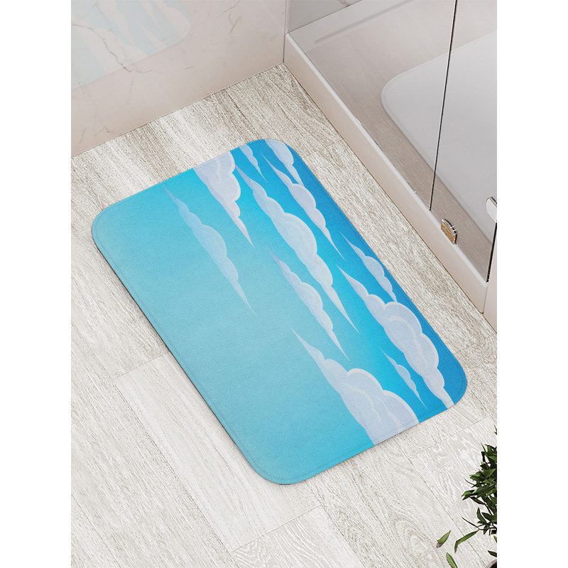 Dispersed Puffy Cumulus Bath Mat