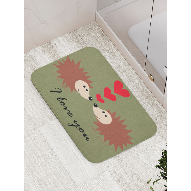 Loving Animal Couple Bath Mat