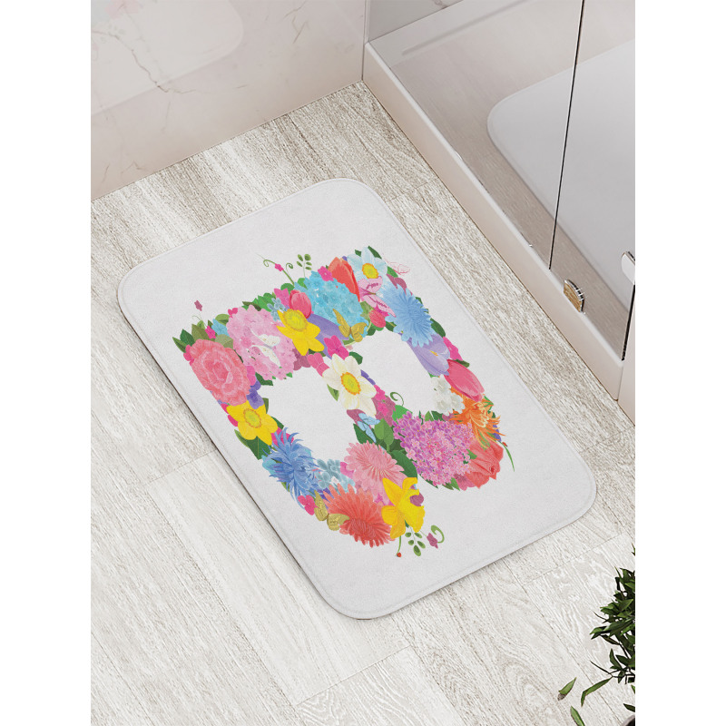 Romantic ABC Sign Bath Mat