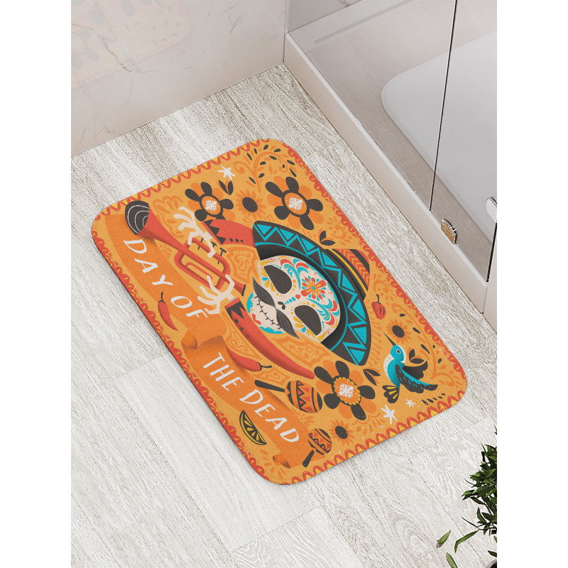 Trumpet Player Bath Mat