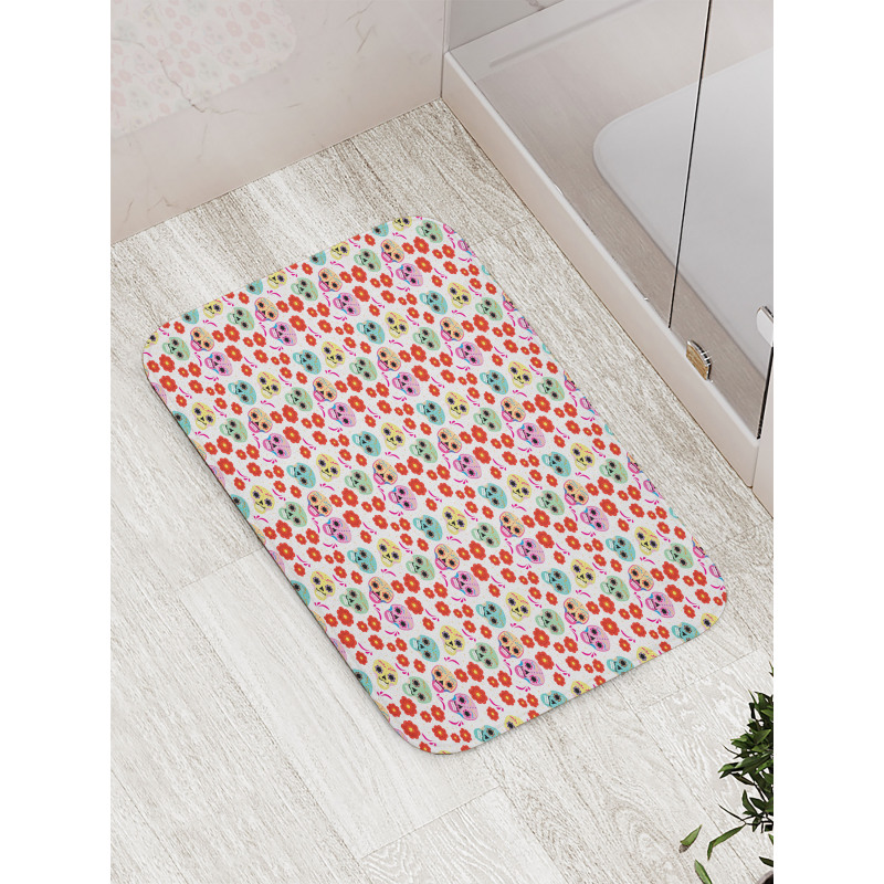 Day of the Dead Bath Mat