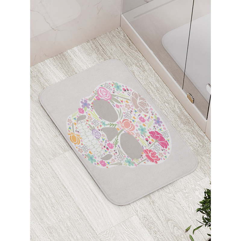 Ornamented Skull Bath Mat