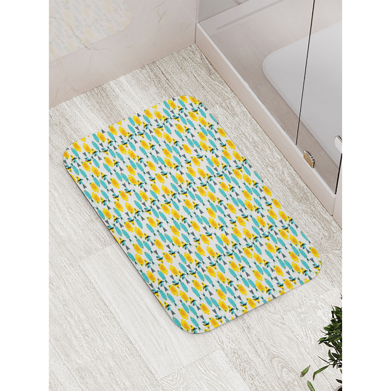 Silhouette Style Animals Bath Mat