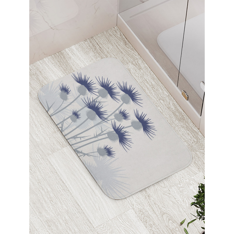 Gardening Theme Flowers Bath Mat