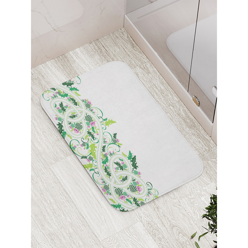 Border Style Ornament Bath Mat