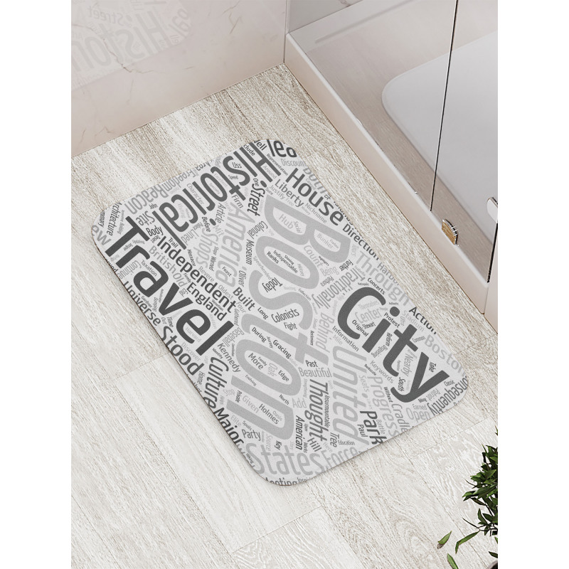 Worldcloud for Tourists Bath Mat