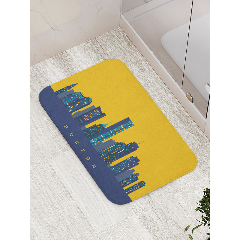 Egg Yolk Colored Sky Bath Mat