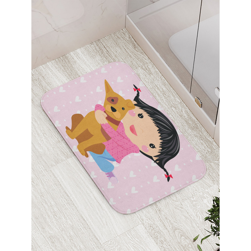 Doodle Girl and Pet Dog Bath Mat