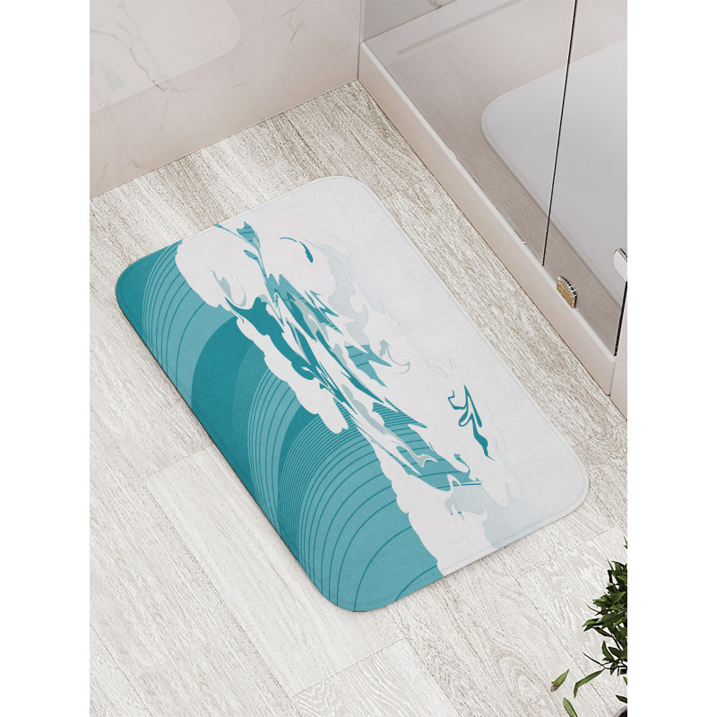 Watercolor Motifs Bath Mat