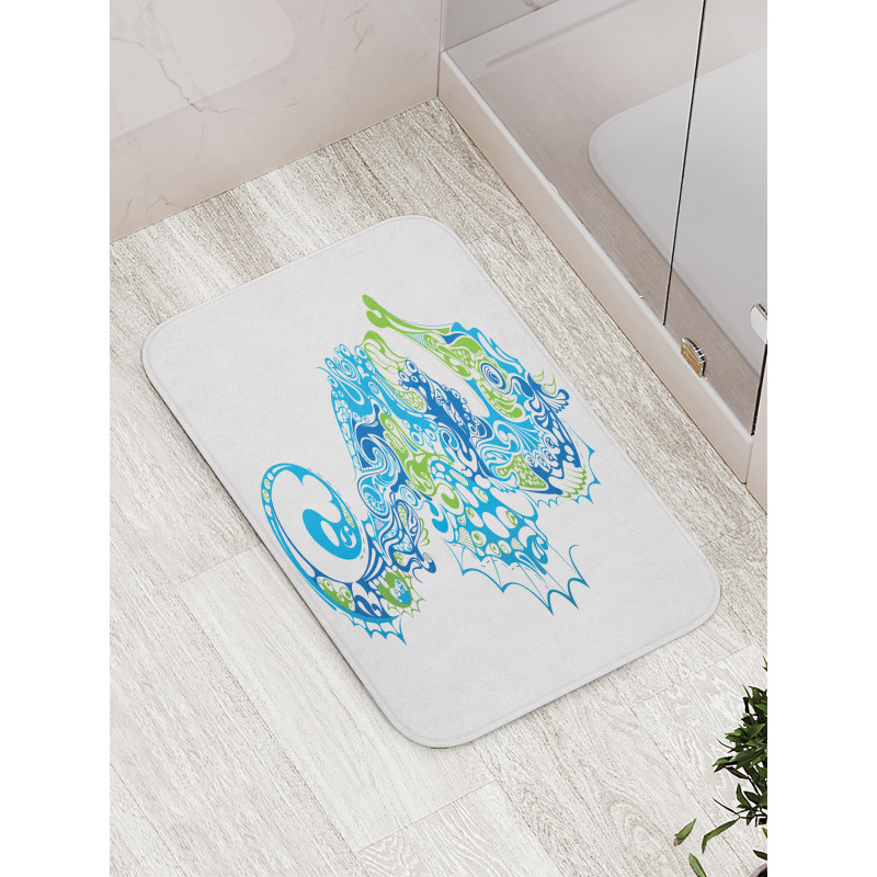 Curvy and Wavy Forms Bath Mat