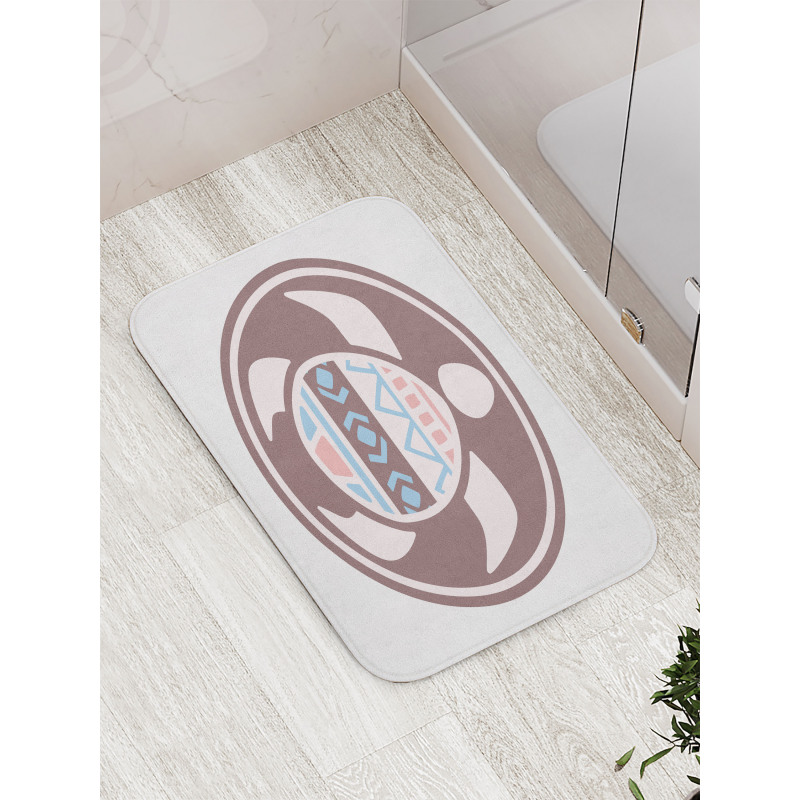 Tribal Animal Pattern Bath Mat