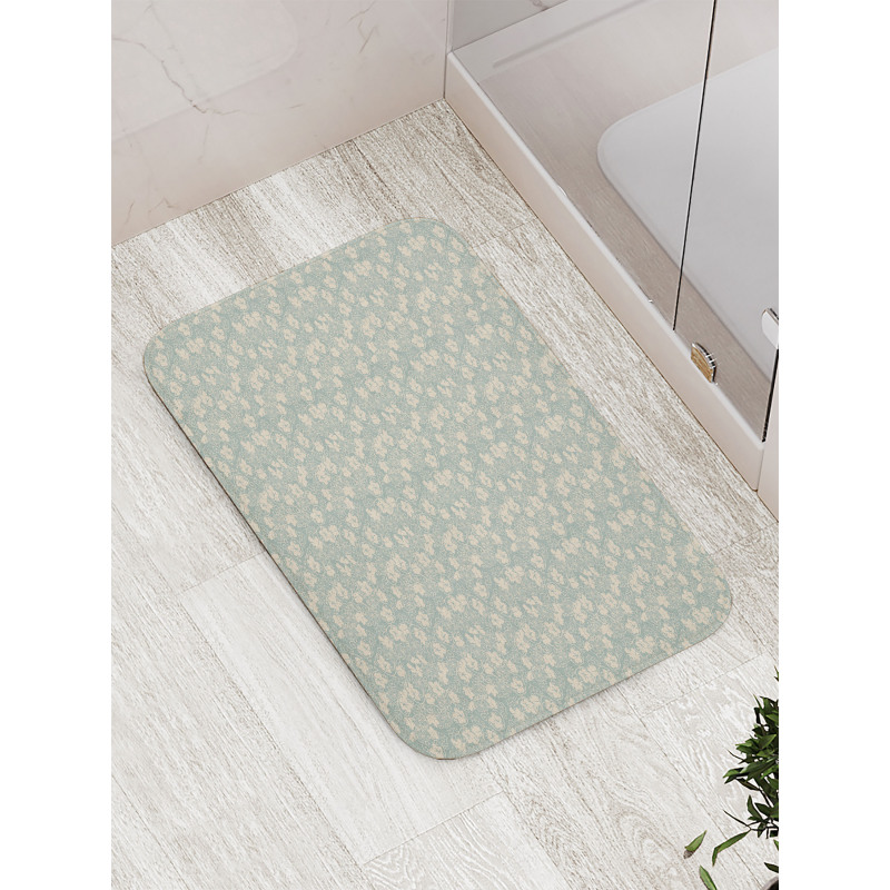 Pastel Gourd Field Pattern Bath Mat