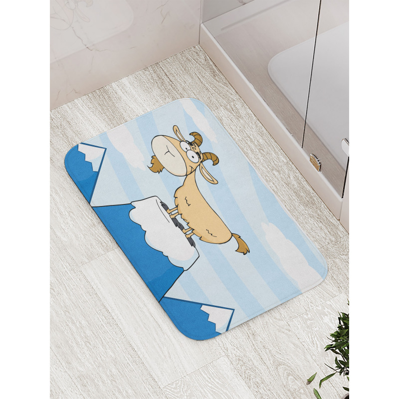 Doodle Goat Mountain Pick Bath Mat