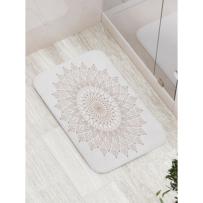 Pointillist Lace Art Bath Mat