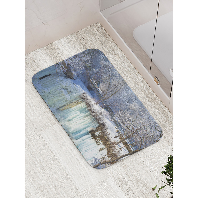 Frozen Minnehaha Fall Bath Mat