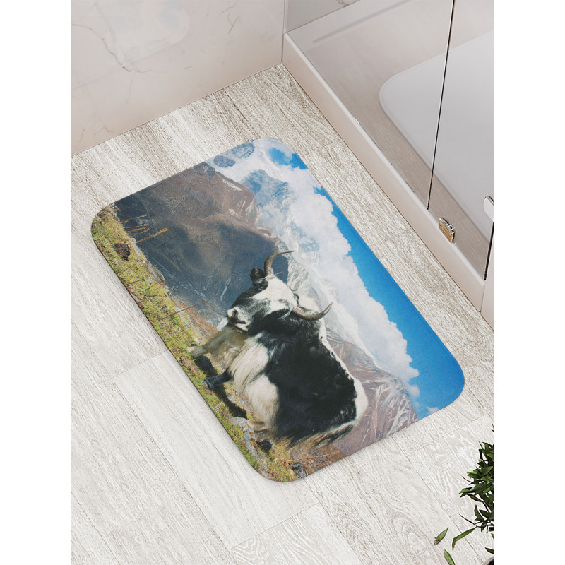 Bull Rural Mountains Bath Mat