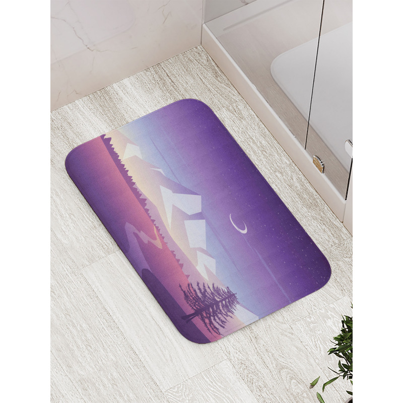 Mountain Scenery Bath Mat