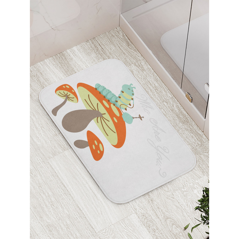 Hookah Caterpillar Bath Mat