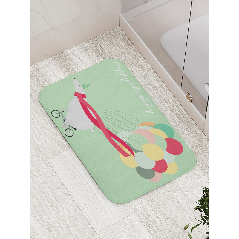 Happy Birthday Party Bath Mat