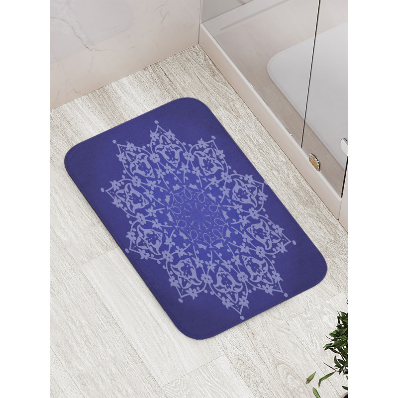 Floral Lacework Art Bath Mat