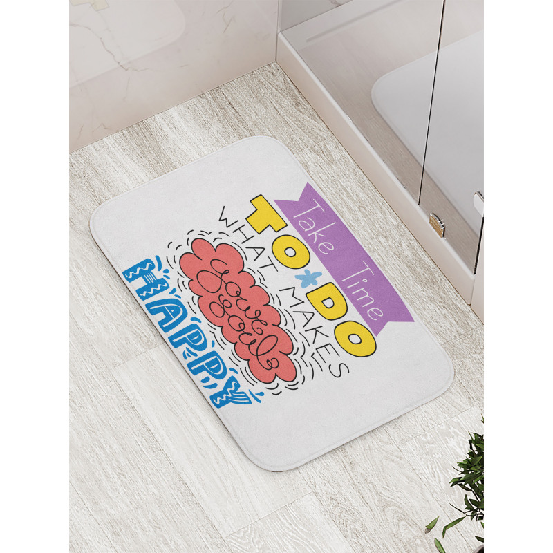 Make Your Soul Happy Bath Mat