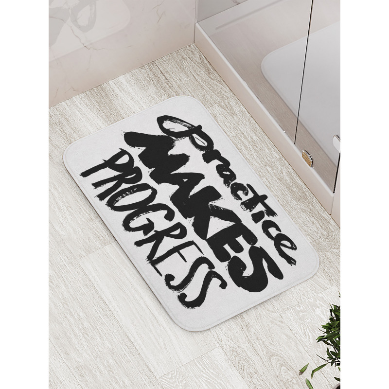 Practice Makes Progress Bath Mat