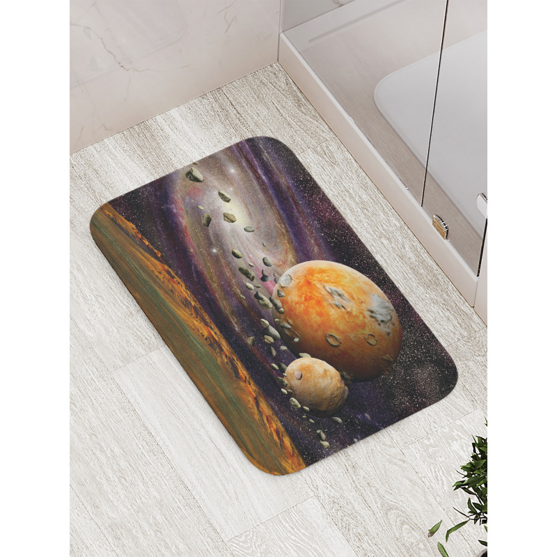 Universe Space Planets Bath Mat