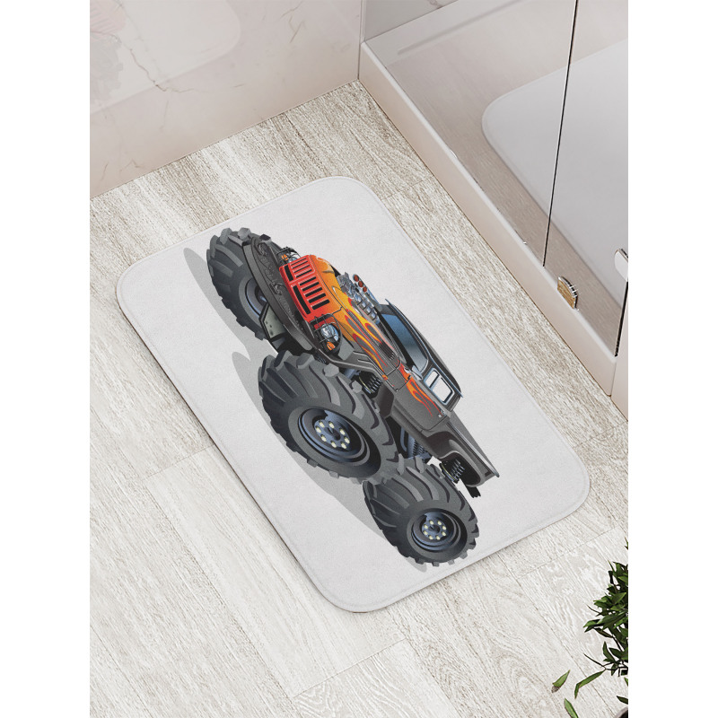 Cartoon Truck Bath Mat