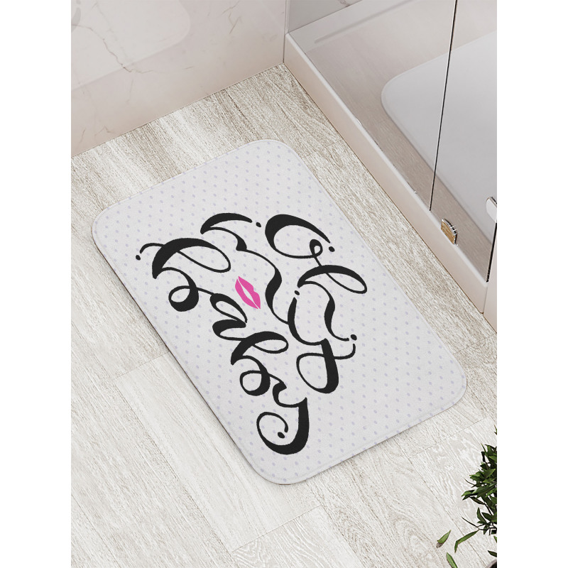 Handwriting Bath Mat