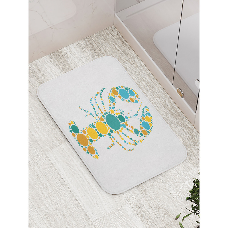 Pointillist Colorful Bath Mat