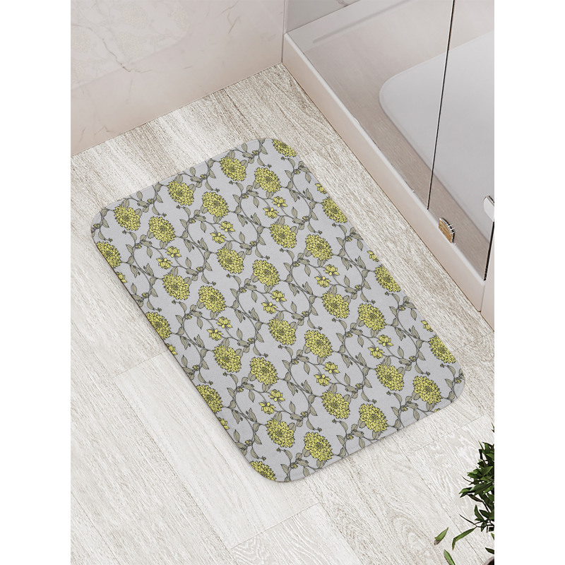 Chrysanthemum Style Bath Mat